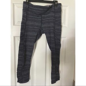 Navy striped lululemon leggings
